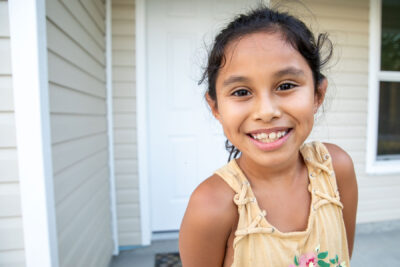 daughter of new homeowners
